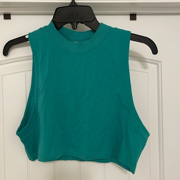 Lululemon All Yours Crop Tank Top Maldives Green SIZE 0 NWT - Picture 3 of 8